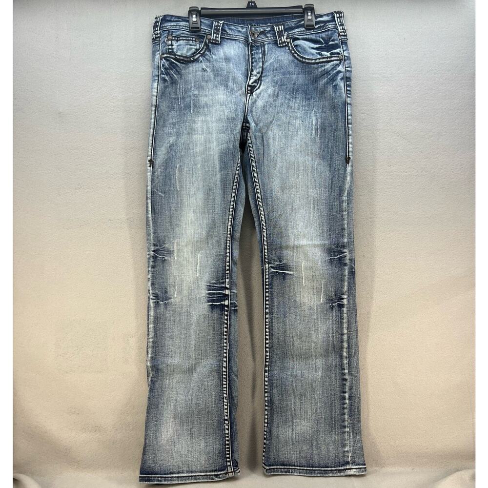 Cowgirl Tuff Co Women's Bootcut Jeans Size W33 L33 Westerncore School Cowgirl